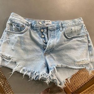 Agolde Parker shorts - light wash